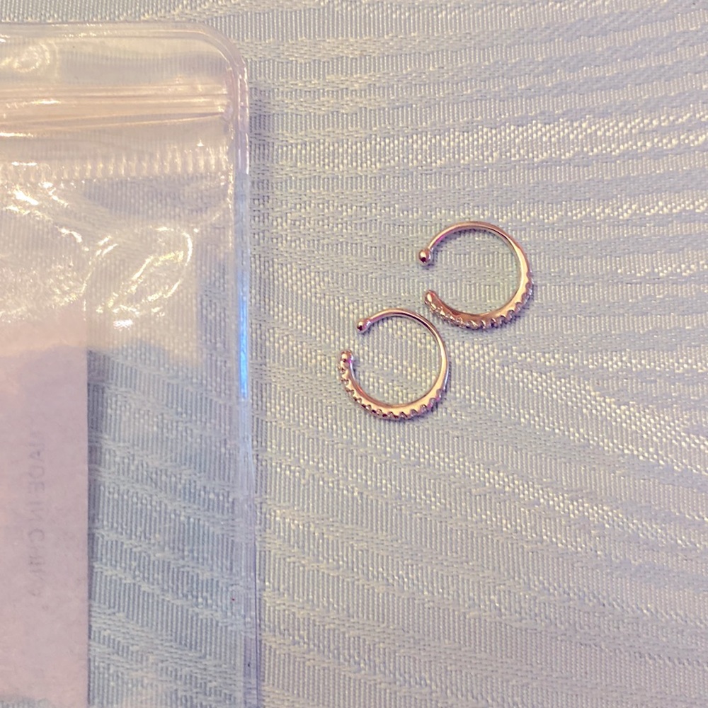 NIB 925 Sterling cuff earrings, cartilage, or nose rings